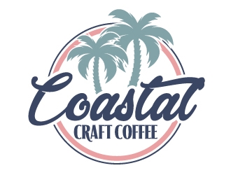 Coastal Craft Coffee logo design by ElonStark