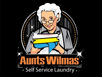 Aunts Wilmas Self Service Laundry  logo design by gogo
