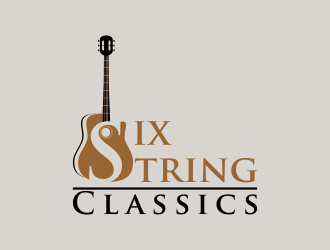 Six String Classics logo design by savana
