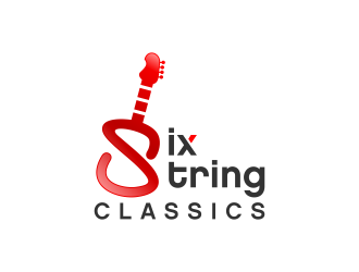 Six String Classics logo design by Asani Chie