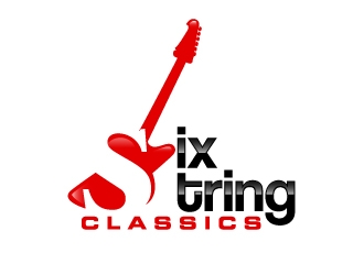 Six String Classics logo design by ElonStark