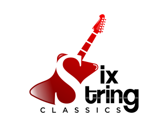 Six String Classics logo design by dewipadi