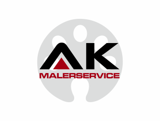 AK Malerservice logo design by santrie