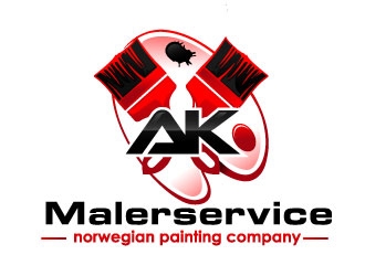 AK Malerservice logo design by Suvendu