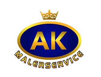 AK Malerservice logo design by Dawnxisoul393