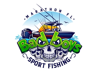 Bad Boys Sport Fishing  logo design by DreamLogoDesign