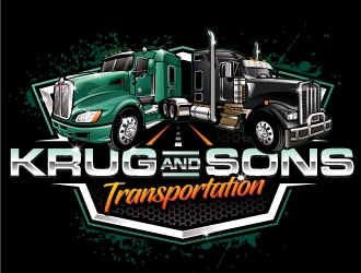 Krug & Sons Transportation logo design by REDCROW