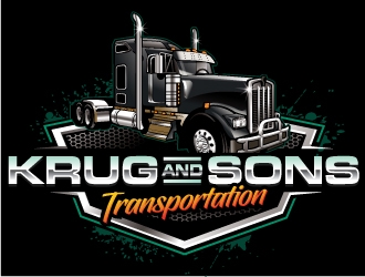 Krug & Sons Transportation logo design by REDCROW