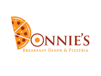 Donnie’s Breakfast Diner & Pizzeria logo design by BeDesign