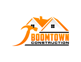Boomtown Construction logo design by lestatic22