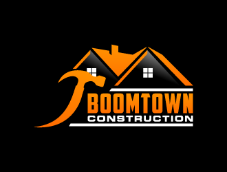 Boomtown Construction logo design by lestatic22