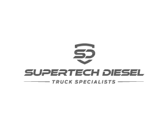 Supertech Diesel Truck Specialists logo design by KHAI