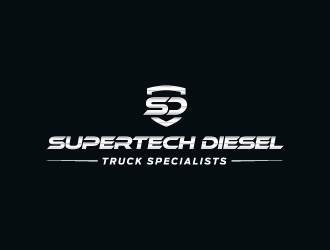 Supertech Diesel Truck Specialists logo design by KHAI