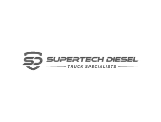 Supertech Diesel Truck Specialists logo design by KHAI