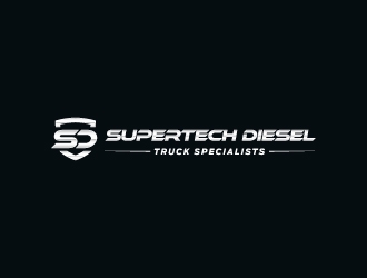 Supertech Diesel Truck Specialists logo design by KHAI