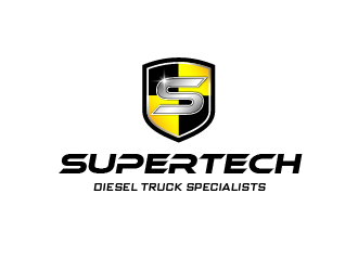 Supertech Diesel Truck Specialists logo design by pollo