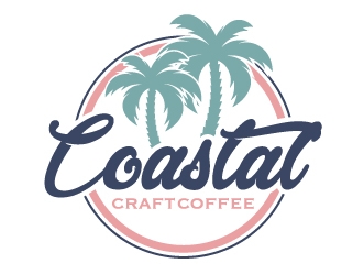 Coastal Craft Coffee logo design by ElonStark