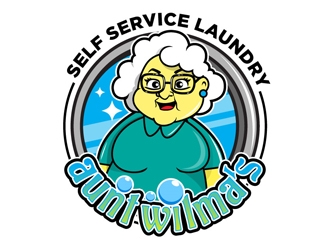 Aunts Wilmas Self Service Laundry  logo design by gogo