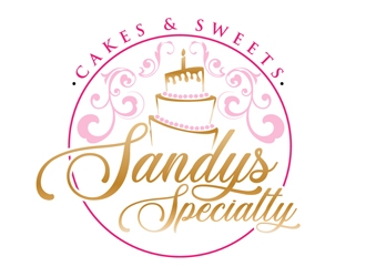 Sandys Specialty Cakes & Sweets logo design by DreamLogoDesign
