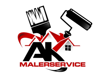 AK Malerservice logo design by dorijo
