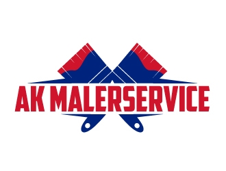 AK Malerservice logo design by ElonStark