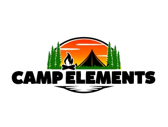 Camp Elements logo design by ElonStark