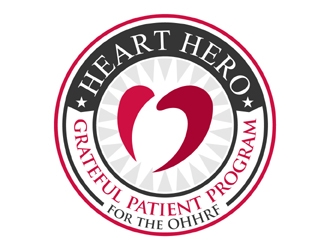 Heart Hero Grateful Patient Program for the Oklahoma Heart Hospital Research Foundation logo design by MAXR