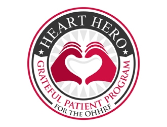 Heart Hero Grateful Patient Program for the Oklahoma Heart Hospital Research Foundation logo design by MAXR