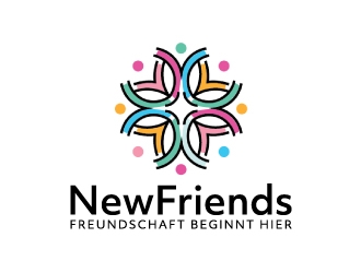 NewFriends (company name) Freundschaft beginnt hier. (Slogan) logo design by nehel