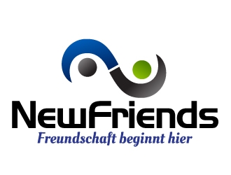 NewFriends (company name) Freundschaft beginnt hier. (Slogan) logo design by Dawnxisoul393