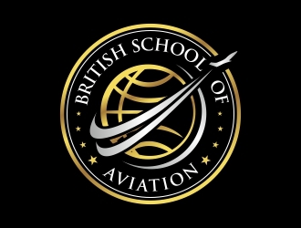 BRITISH SCHOOL OF AVIATION logo design by ruki