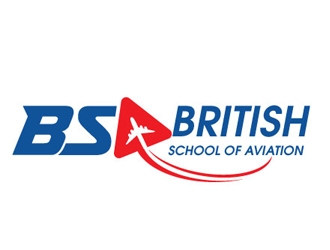 BRITISH SCHOOL OF AVIATION logo design by gogo