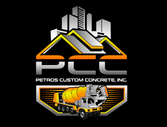 Petros Custom Concrete, Inc. logo design by firstmove
