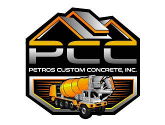 Petros Custom Concrete, Inc. logo design by firstmove