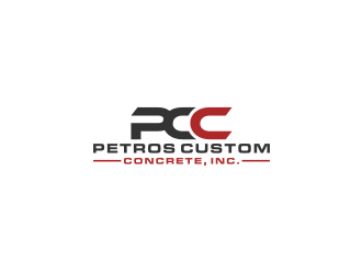 Petros Custom Concrete, Inc. logo design by bricton