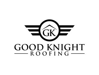 Good Knight Roofing logo design by RIANW