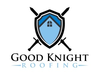 Good Knight Roofing logo design by dibyo