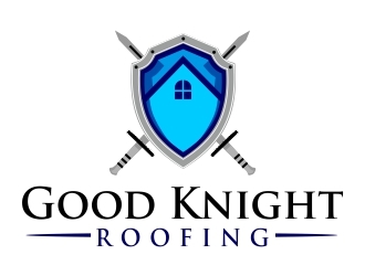 Good Knight Roofing logo design by ruki