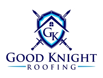 Good Knight Roofing logo design by ruki
