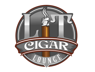 Lit Cigar Lounge logo design by veron