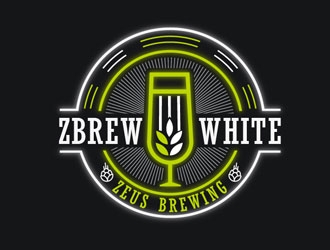 ZBrew White logo design by frontrunner