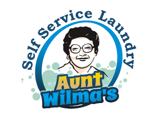 Aunts Wilmas Self Service Laundry  logo design by YONK