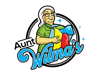 Aunts Wilmas Self Service Laundry  logo design by gogo