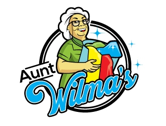 Aunts Wilmas Self Service Laundry  logo design by gogo