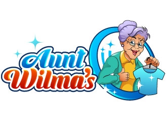 Aunts Wilmas Self Service Laundry  logo design by Suvendu