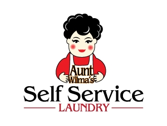 Aunts Wilmas Self Service Laundry  logo design by Dawnxisoul393