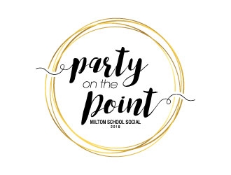 Party on the Point- Milton School Social 2019 logo design by J0s3Ph