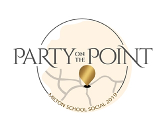Party on the Point- Milton School Social 2019 logo design by ingepro