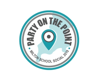 Party on the Point- Milton School Social 2019 logo design by cookman
