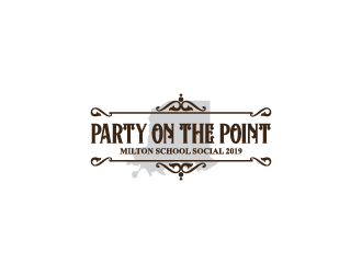 Party on the Point- Milton School Social 2019 logo design by Donadell